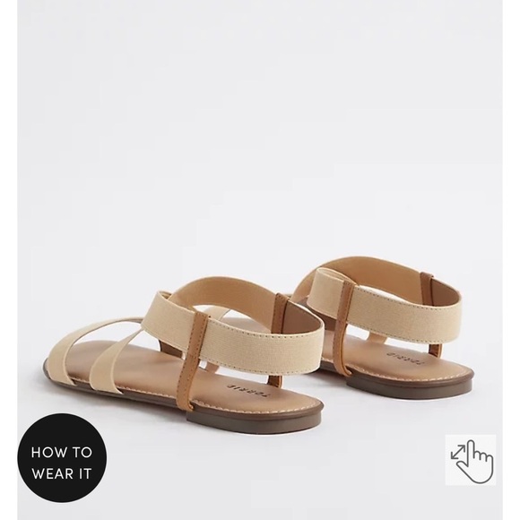 Torrid Stretch Band Sandal - Beige - Picture 2 of 8